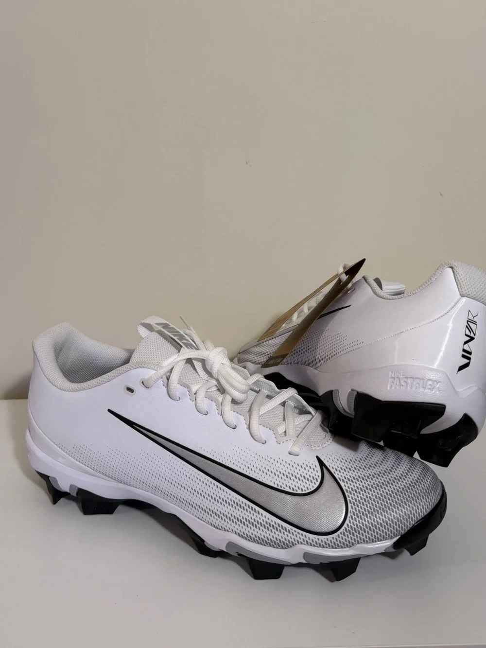 Nike Vapor Edge Fastflex Cleats White/Black – New with Tags